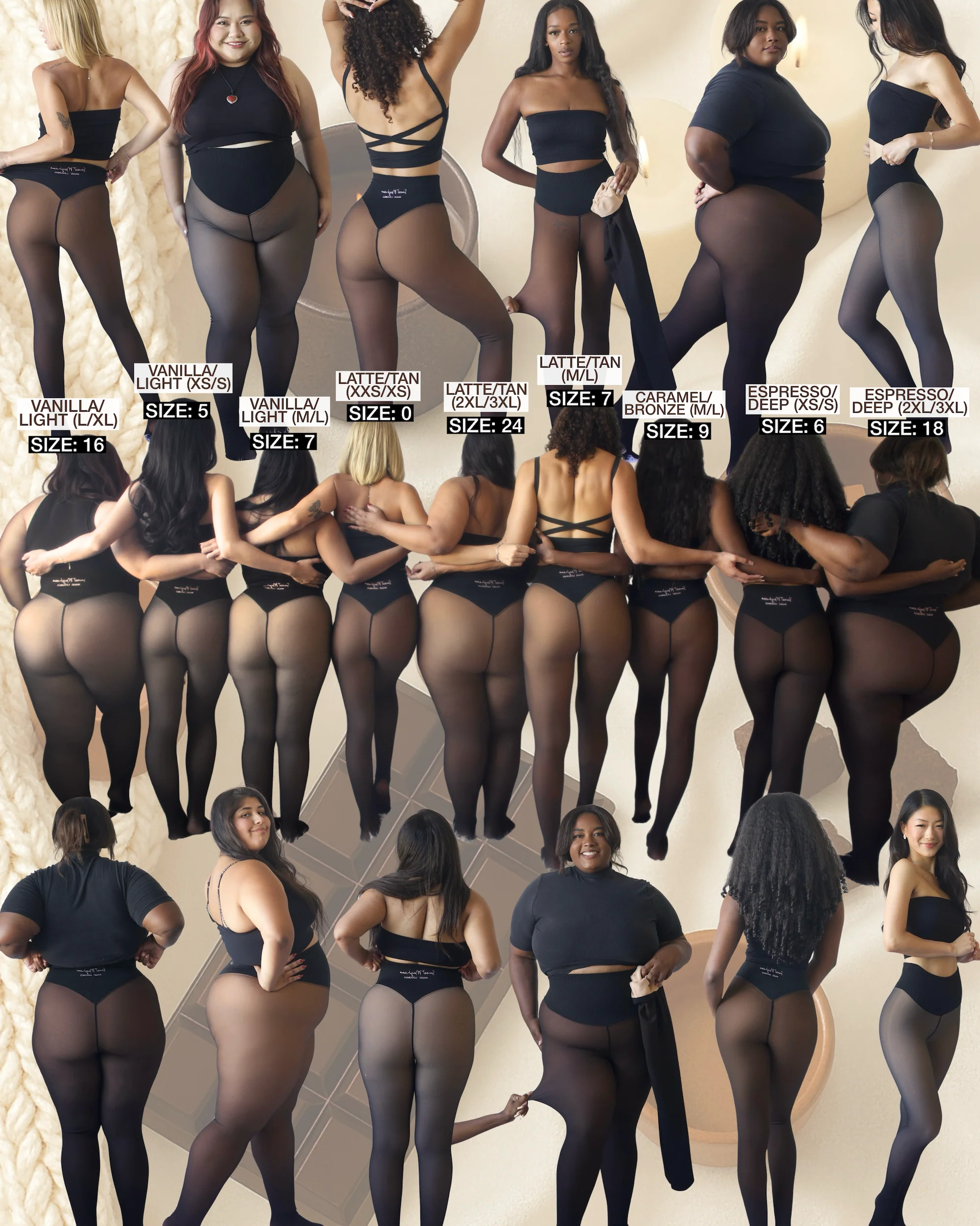 THE VELVET GLOW UP | TIK TOK VIRAL MAGIC LEGGINGS WITH COMPRESSION BAND & ONE SEAM